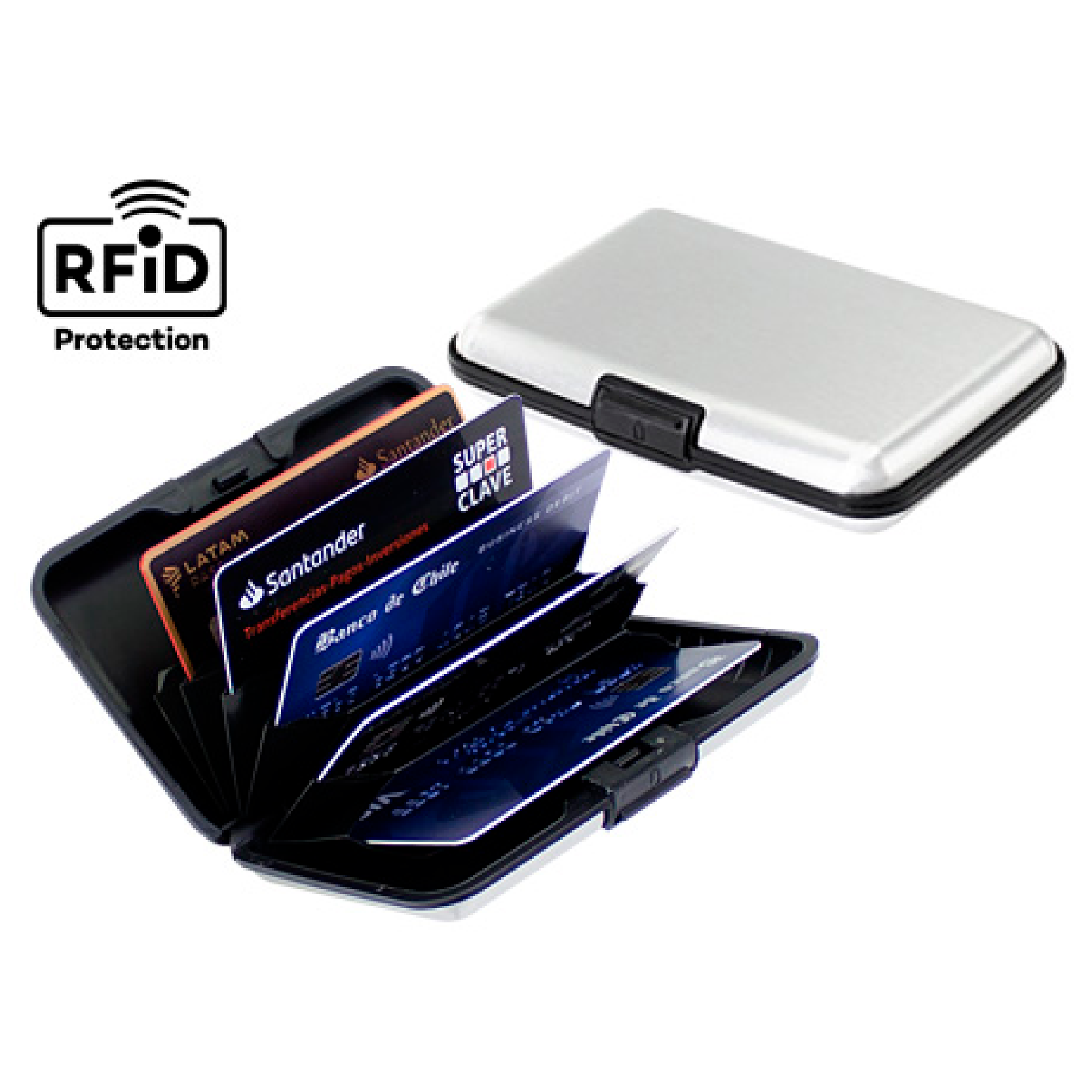 Porta-Tarjetas Anti-Clonación RFID