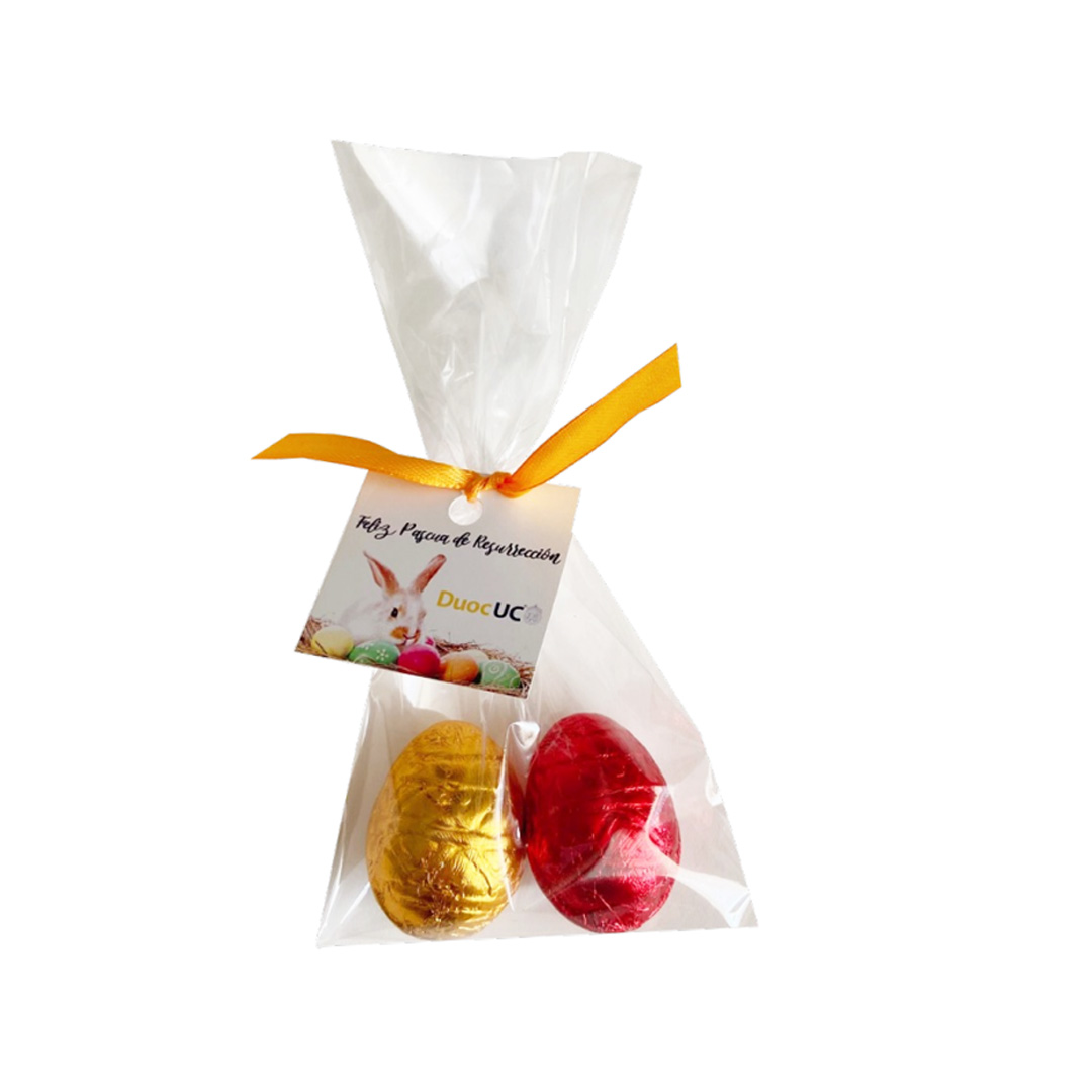 Bolsa con 2 huevos de Pascua