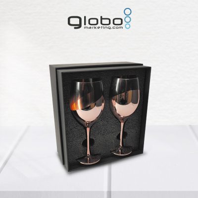 Set de 2 Copas de Vino Encobrizadas M86