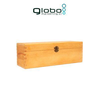 Caja de Madera Natural para Vino