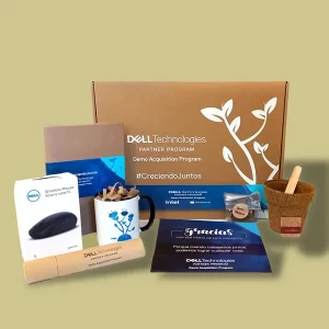 Kit de bienvenida corporativo personalizado para empresas, diseñado para recibir a nuevos colaboradores con productos útiles y promocionales.