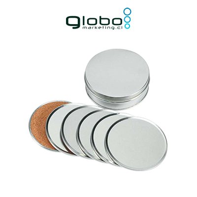 Set Posavasos de Aluminio