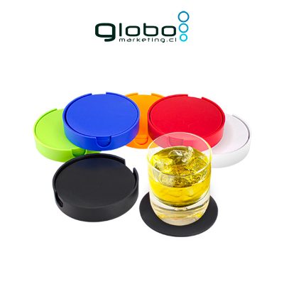 Set de Posavasos Plásticos Redondos
